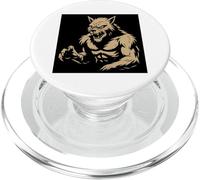Uomo Grafico Lupo Mannaro PopSockets PopGrip per MagSafe
