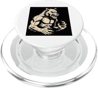 Uomo Grafico Lupo Mannaro PopSockets PopGrip per MagSafe