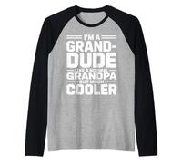 Uomo Grand-Dude Like a Grandpa Only Cooler Hip Grandfather Maglia con Maniche Raglan