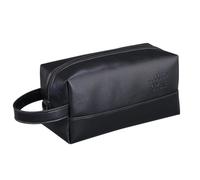 Uomo grande spazio di archiviazione borsa da cultura,chiusura lampo uomo portatile toilette borsa di qualità sacchetto di lavaggio con impermeabile, Nero , taglia unica, borsa toilette uomo