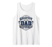 Uomo Greatest Dad Ever Nautical Captain Fathers Apprezzamento Canotta