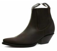 Uomo Grinders Marrone MUSTANG Slip On Cowboy Chelsea Stivaletto