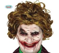 Uomo Halloween Costume Sorridente Villain Parrucca Joker Film Tipo Messy Verde