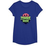 Uomo Halloween Zombie Mode Spooky Undead Graphic Maglietta, Ragazze, Blu Reale, M