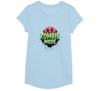 Uomo Halloween Zombie Mode Spooky Undead Graphic Maglietta, Ragazze, Celeste, M