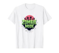 Uomo Halloween Zombie Mode Spooky Undead Graphic Maglietta, Uomo, Bianco, S