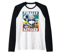 Uomo Handyman Retirement GNOME Craftsman Daddy Is Finally Retired Maglia con Maniche Raglan