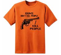 Uomo Happy Gilmore Pistole Don'T Uccidere Persone Divertente Film T-Shirt