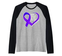 Uomo Her Fight Is My Fight Epilepsy Awareness Month 2026 Maglia con Maniche Raglan