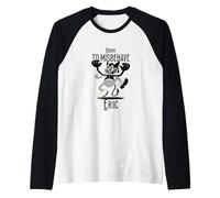 Uomo HERIC - Nome da Ragazzo con Un diavoletto Carino Maglia con Maniche Raglan