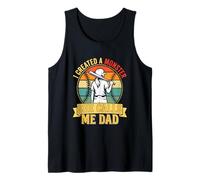 Uomo Ho Creato Un Mostro Lei Mi Chiama papà Baseball Vintage Canotta