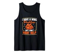 Uomo Ho Un Problema con Le Ali ma Non Voglio Aiuto Chicken Wing Fan Canotta