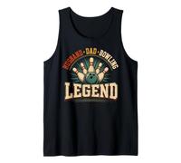 Uomo Husband Dad Bowling Legend Funny Bowler Father Canotta
