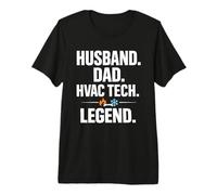 Uomo Husband Dad HVAC Tech Legend Funny HVAC Technician Maglietta Premium