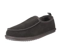 Uomo Hush Puppies Camoscio Pelliccia Finta Comodo Riposo Pantofole Charles