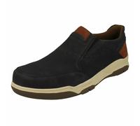 Uomo Hush Puppies Fletcher Slip On Casual Scarpe IN Pelle