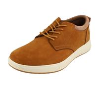 Uomo Hush Puppies Scarpe Casual In Nabuk Allacciate Bowen - Tan Navy Dark Khaki