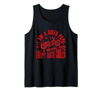 Uomo I Am A Biker Papa Frase Divertente per Nonno Motociclista Canotta