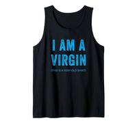 Uomo I Am A Virgin Funny Sarcastic Sexy Quote This Is A Very Old Canotta
