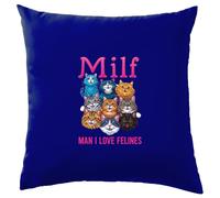 Uomo i Love Donna Milf - Cuscino - Gatto Carino Divertente Pazzo