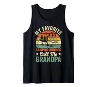 Uomo I miei compagni di campeggio preferiti mi chiamano nonno Funny Camping Canotta