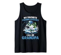 Uomo I miei compagni di pesca preferiti mi chiamano nonno Funny Fisherman Canotta