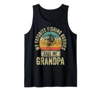 Uomo I Miei Compagni di Pesca Preferiti Mi Chiamano Nonno Pescatore Humor Canotta