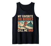 Uomo I Miei Compagni di Sci Preferiti Mi Chiamano papà Sciatore sciatore Festa del papà Canotta