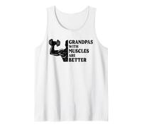 Uomo I Nonni con i Muscoli Sono Un Allenamento Migliore per Il Bodybuilding Canotta