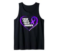 Uomo I Wear Purple for My Grandpa Pancreatic Cancer Awareness Canotta