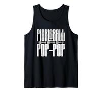 Uomo Il divertente giocatore di Pickle Ball Grandpa Pop Baby Reveal Pickleball Canotta