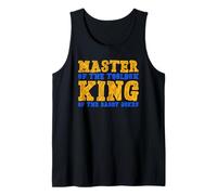 Uomo Il maestro della cassetta degli attrezzi King of the Daddy scherzi Funny Tool Dad Canotta