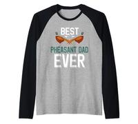 Uomo Il miglior papà Fagiano di Sempre Maglia con Maniche Raglan