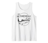 Uomo Il Mio Piano pensionistico - Pescatore di Pesca Divertente Canotta