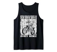Uomo Il Vecchio della Dirt Bike Canotta