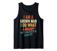 Uomo I'm A Grown Man I Do What I Want Funny Dad Father Canotta