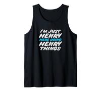 Uomo I'm Just Henry Here Doing Henry Things Nome Divertente Canotta