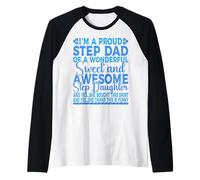 Uomo I'm Not The Step Dad, I'm The Dad That Steppped Funny Stepdad Maglia con Maniche Raglan