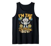 Uomo I'm The Birthday Boy Robot Robotics Compleanno Canotta