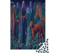 Uomo Indaco nel Giardino dell'Eden 70x50cm/1000pcs - Puzzle Per Adulti GioGattotolo Fai-da-te