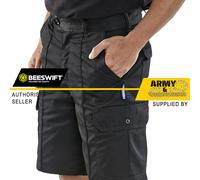 Uomo Industriale Click Lavoro Pantaloncini 6 Tasche Pantalone Combat Appaltatori