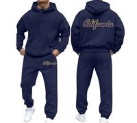Uomo Invernale Tuta Ginnastica,Palestra Completa due Pezzi Autunnale Trend Active Hip Hop Felpa a Maniche Lunghe Fitness Casual Jogging Elegante Set Tracksuit Tute Autunno Inverno da Corsa