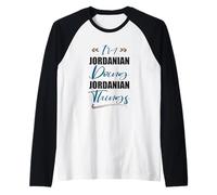 Uomo Io Sono Giordano Fare Cose giordane Divertente Jordan Lover Maglia con Maniche Raglan