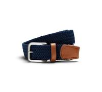 Uomo JACK & JONES Cintura in Tessuto Intrecciato Elastico in Pelle JACSPRING