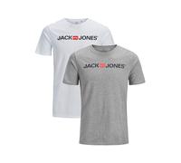 Uomo JACK & JONES Maglietta 2 Pezzi Confezione Canotta Set JJECORP NUOVO