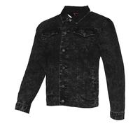 Uomo Jeans Giacca Sbiadito Cotone Premium con Bottoni Slim Fit Etichetta Rossa