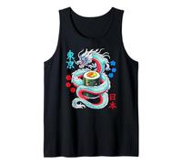 Uomo Kawaii Anime Sushi Roll Food Protetto da Japanese Dragon Canotta