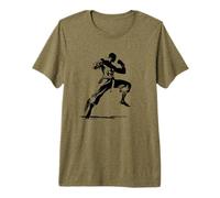 Uomo Kickboxing Guy Graphic Kickboxer Maglietta Premium