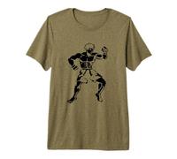 Uomo Kickboxing Guy Pixel Art Kickboxer Savate Maglietta Premium