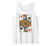 Uomo King of Diamonds - Carte da Gioco con Selfie Moderno Canotta